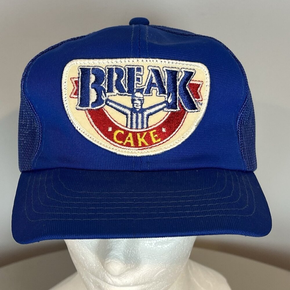 Colonial Bread Break Cake‎ Trucker Hat Blue One Size Headwear II